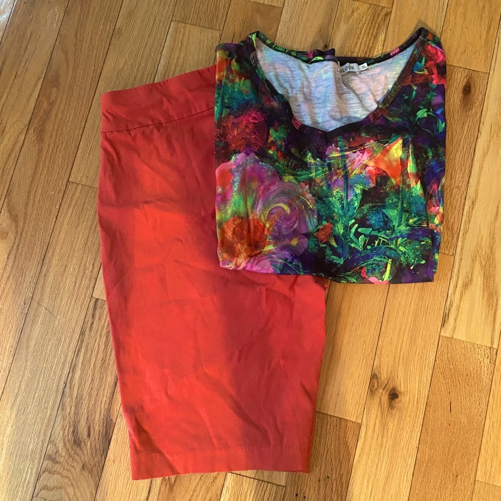 Blouse and short set